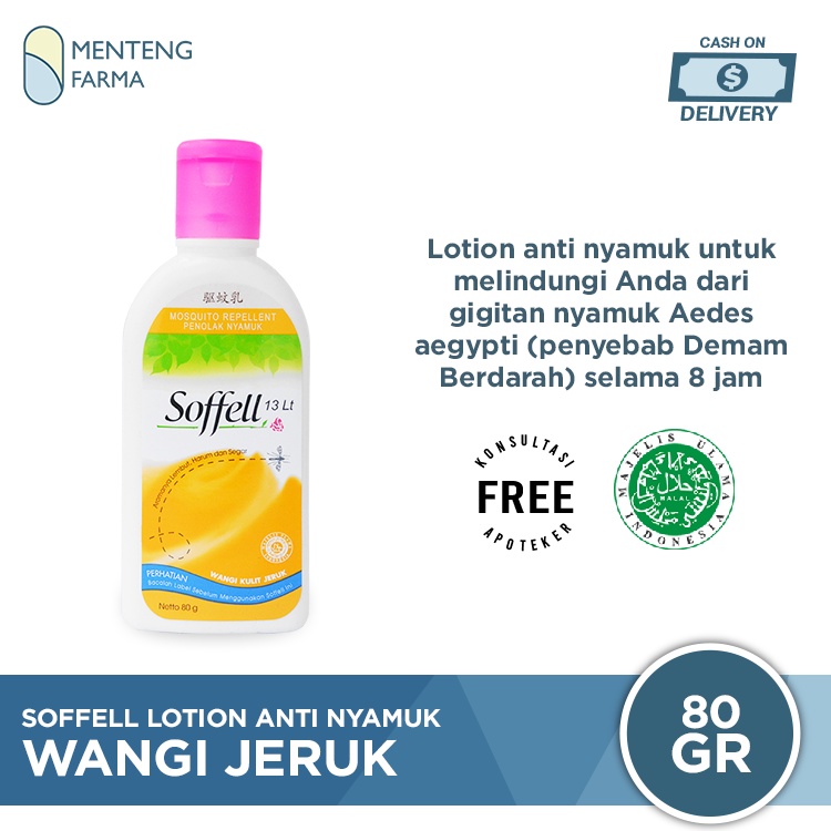 Soffell Lotion Wangi Kulit Jeruk 80 Gr - Lotion Anti Nyamuk