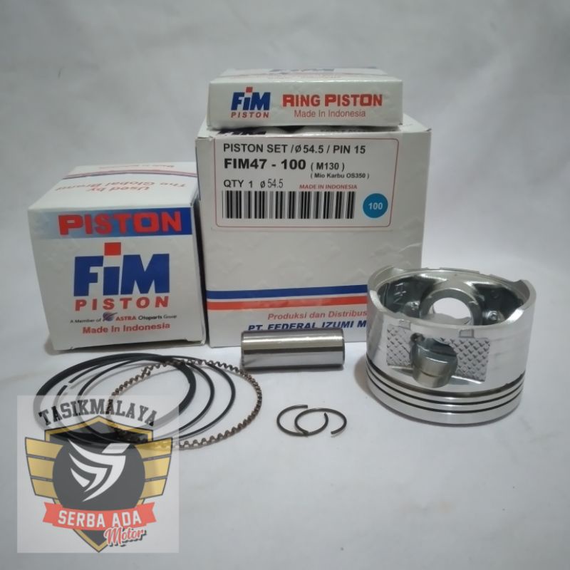 PISTON KIT SEHER KIT FIM 47 MIO XB 130CC DIAMETER 53.5, 54, 54.5, 55