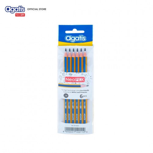 

ISI 6 PCS PENSIL AGATIS NEOPEX 2B / PENSIL EKONOMIS