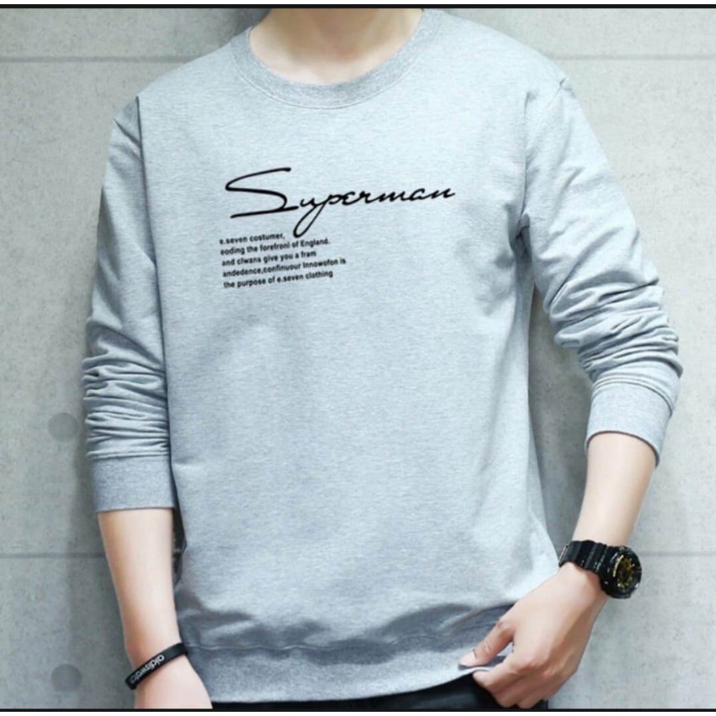 TERBARU !! Superman Sweater Cowo 2022 / Bahan Flecee Tebal Premium / Sweater Pria / Sweater Pria Terbaru 2021 Kekinian / Hoodie Pria Unisex Size M,L,XL / Sweater Oblong / Hoodie Polos / Korean Fashion Style Import / Jaket Distro / Sweater Murah COD