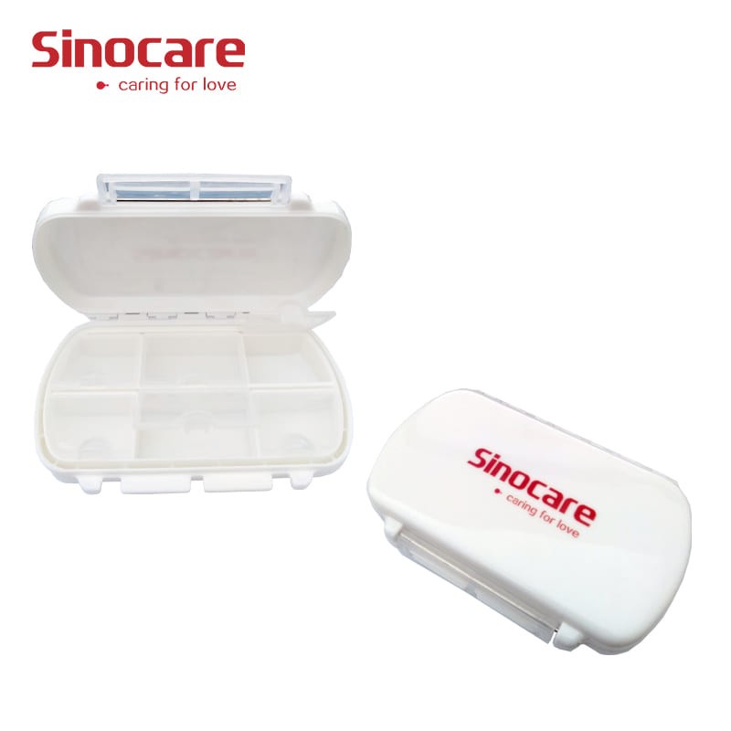 SINOCARE Kotak Obat Portabel l Wadah Pengingat Minum Obat