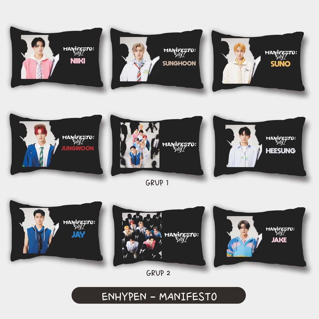 SARUNG BANTAL ENHYPEN MANIFESTO DAY 1 ,sarban ENHYPEN OPPa korea dan CUSTOM