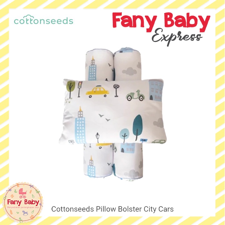 COTTONSEEDS BABY PILLOW &amp; BOLSTER SET