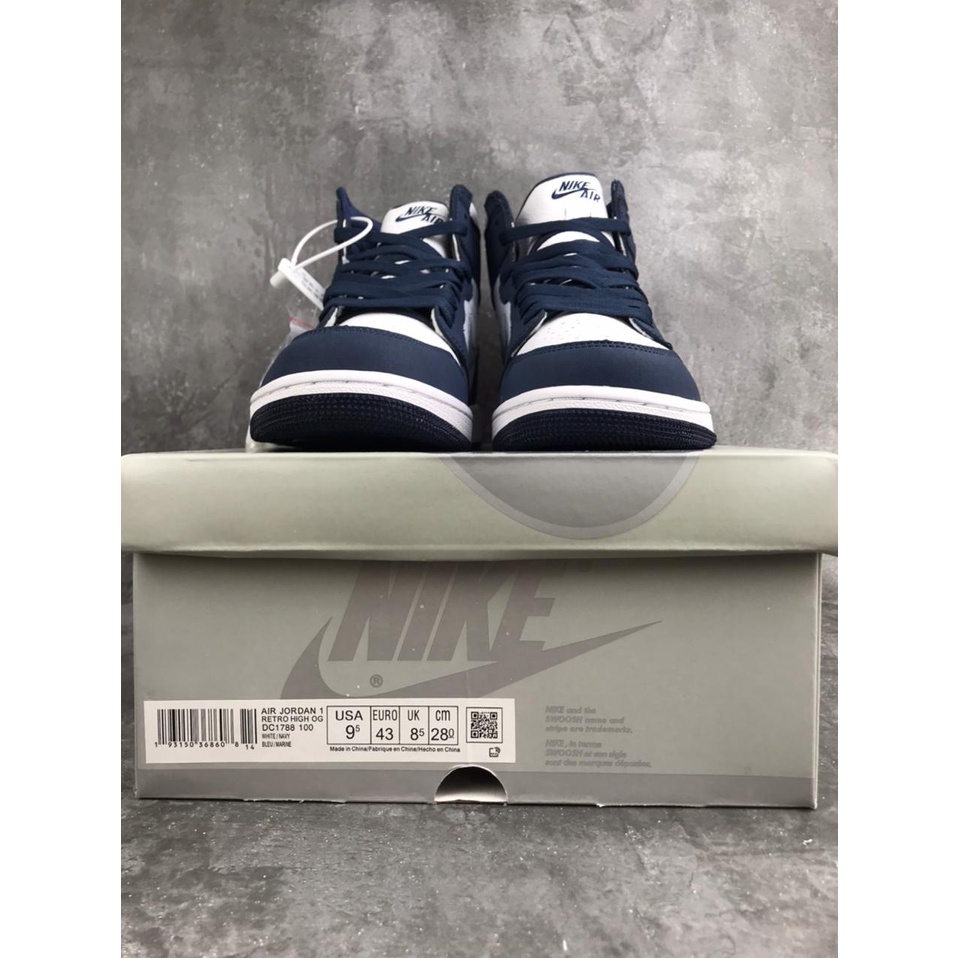 Air Jordan 1 R High COJP Midnight Navy, 100% Real Pic.