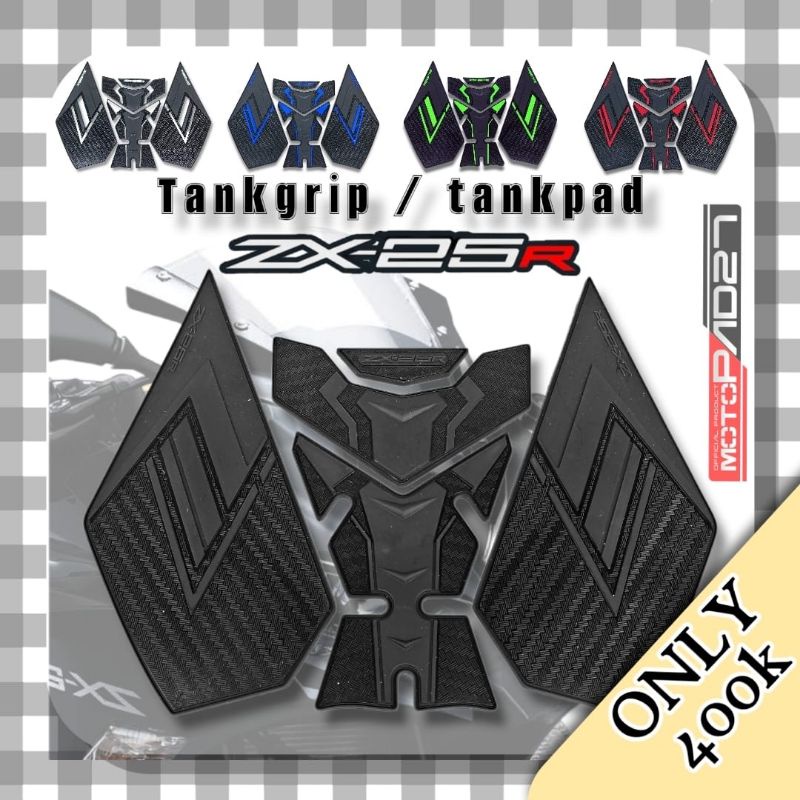 Motopad27 Stiker Tankpad Tankgirp Karet Rubber Fullset Kawasaki ZX25R Premium