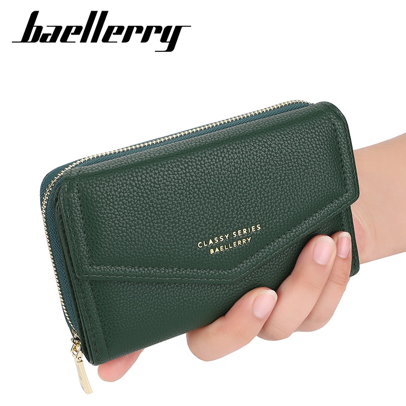 BAELLERRY NR065 Dompet Wanita Lipat Bahan Kulit PU Leather Premium WATCHKITE WKOS