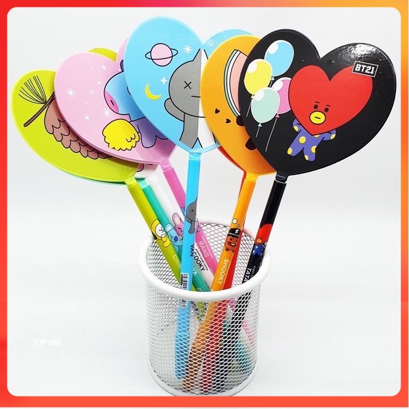 

[MDP] PULPEN KIPAS BESAR BT21 KPOP CARTOON - BALLPOINT BOLPEN PENA KARTUN LUCU KARAKTER