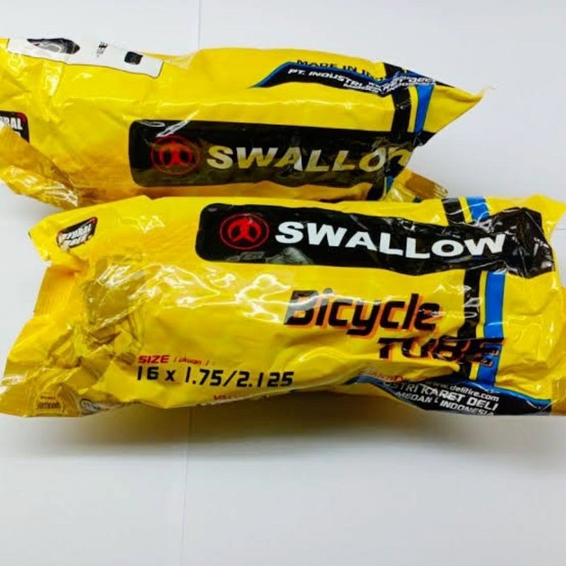 Ban Dalam Sepeda SWALLOW Ukuran 16 - 20 - 24 - 26x1.75/2.125/2.00/2.10 Pentil Motor Bisa Untuk Semua