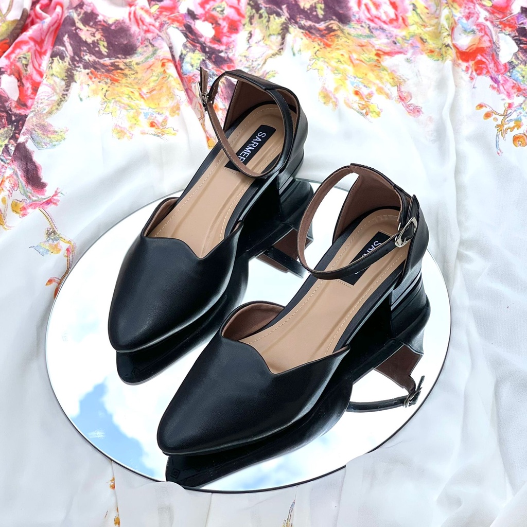 SARMER - ENDREA HEELS 3CM BLACK