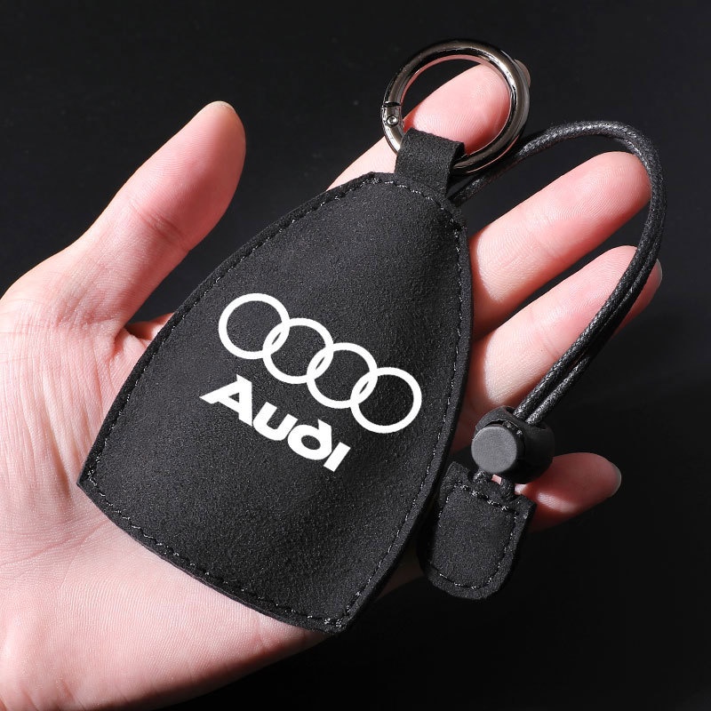 Case Kunci Mobil Bahan Kulit Suede Asli Untuk Audi A1 A3 Q3 A4 Q5 Q7 A5