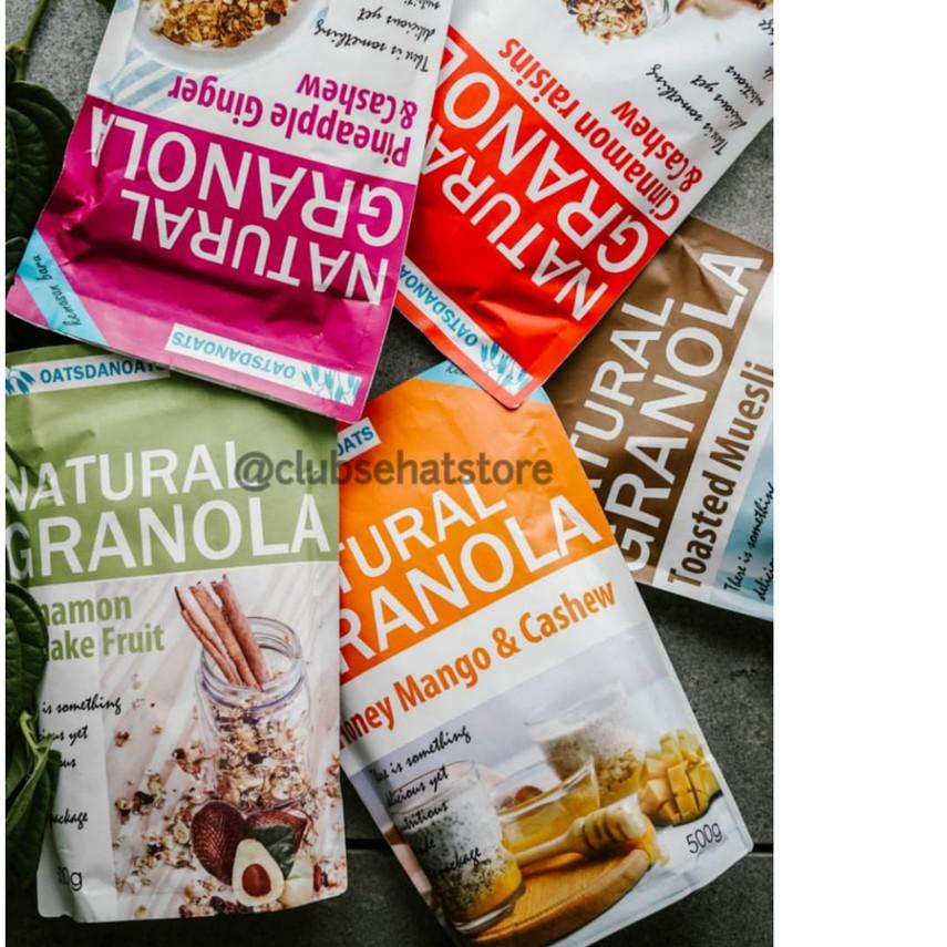 

limited Edition✔️OATSDANOATS, GRANOLA PINEAPPLE GINGER CASHEW 500GR|KD7