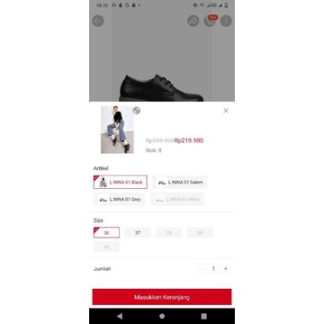 0Ankle Boot Block Heel Wanita L.Nina 01 - Fransisca Renaldy (Preloved)