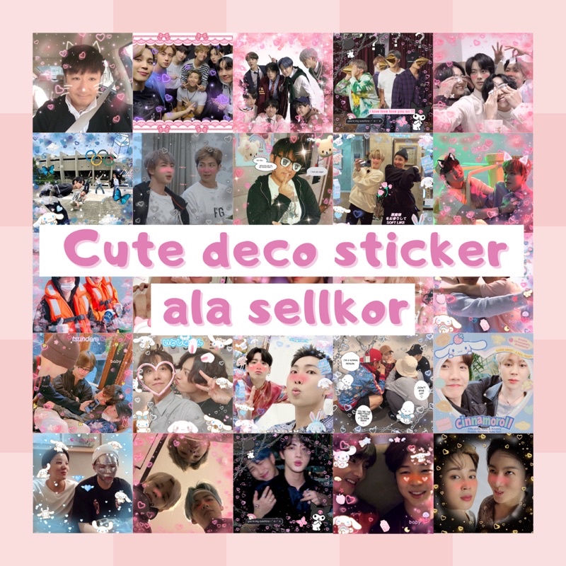 BTS DECO STICKER SET ISI 27 PCS sticker ala sellkor korean sticker sticker kpop pengiriman kpop / bt