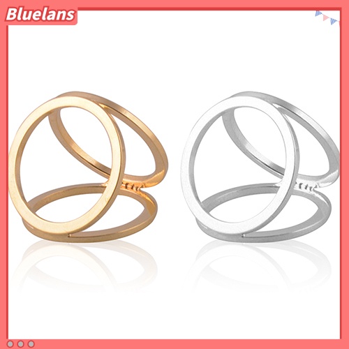 Bluelans Hot Fashion Gold Plated Three Ring Silk Scarf Buckle Clip Brooch Pin Gift