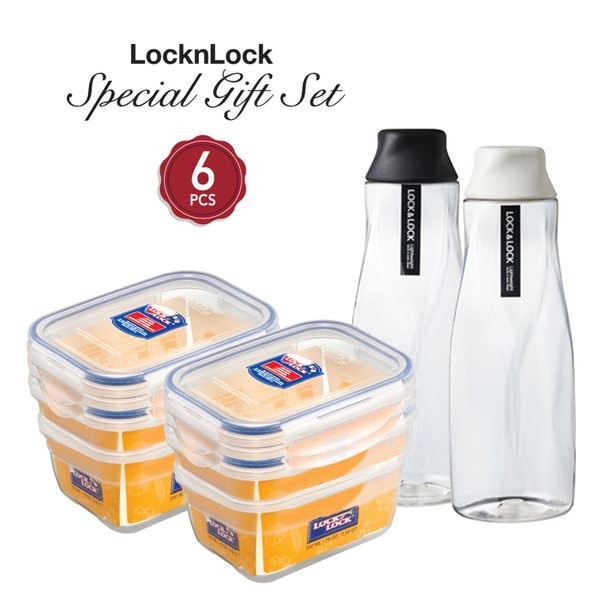 LOCK N LOCK SPECIAL GIFT SET 6 PCS locknlock lock&lock food container