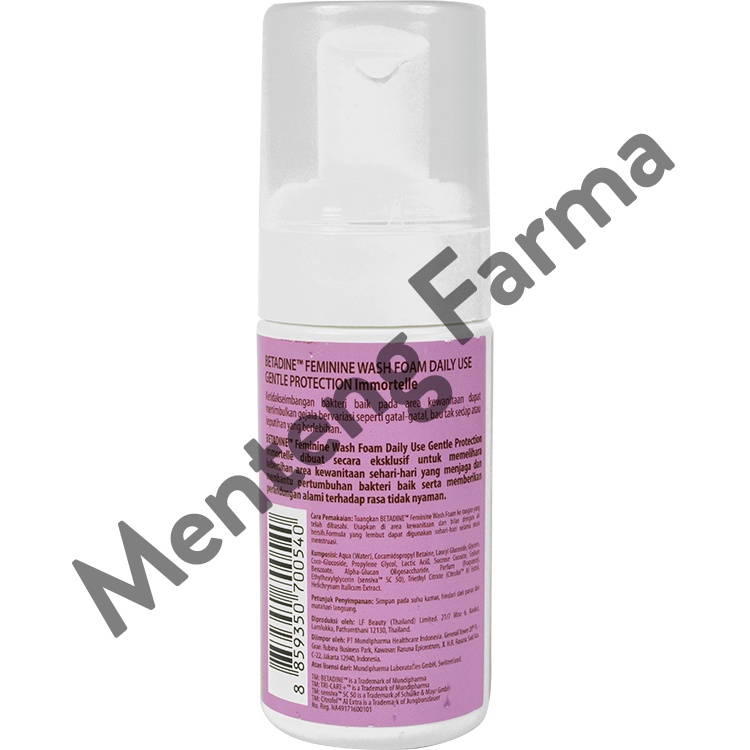 Betadine Feminine Wash Foam Gentle Protection 100 mL
