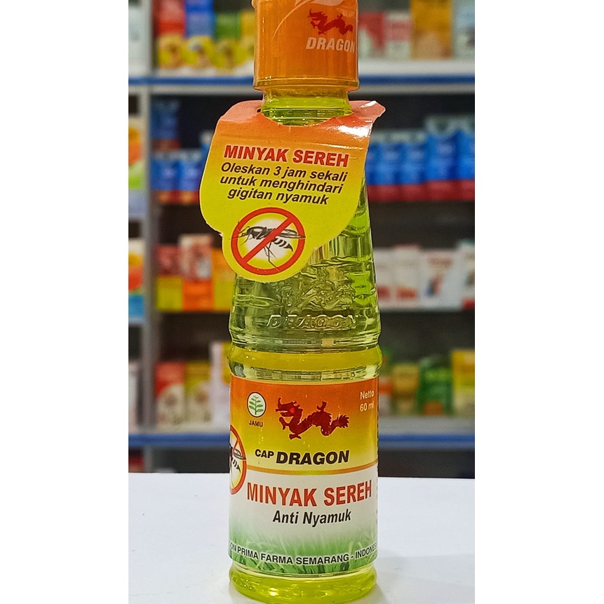 Minyak Sereh Cap Dragon 60 ml Anti Nyamuk Cegah Demam Berdarah