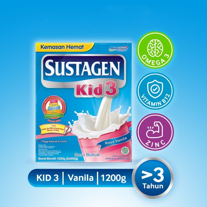Sustagen Kid 3+ Vanila - 1200 GR
