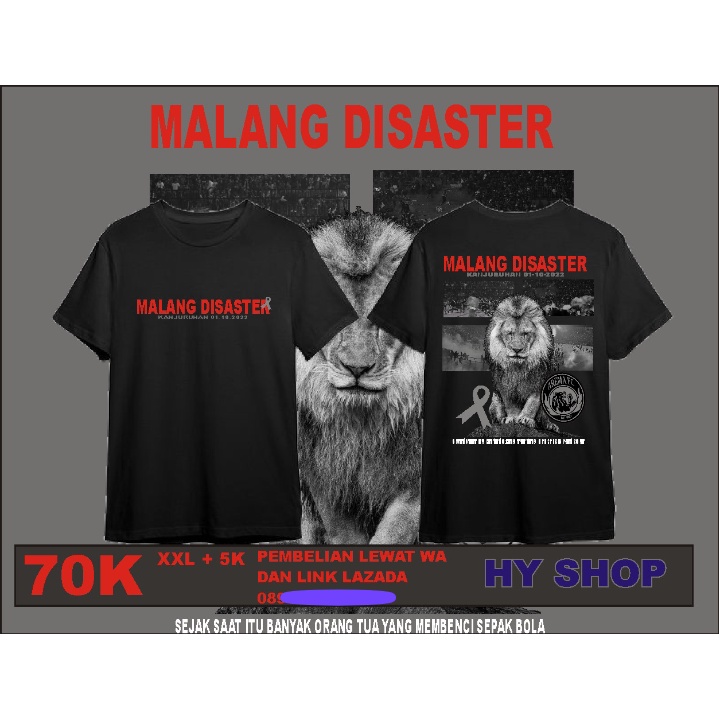 kaos malang disaster arema kanjuruhan premium indonesia