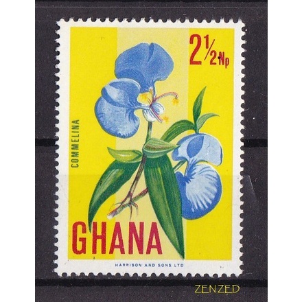 

0624 Perangko Ghana 1967 Flowers - Orchids 1v Mnh