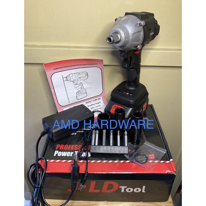 Mesin Bor Bor Cordless Brushless 48V Impact Wrench Socket 48S Jld