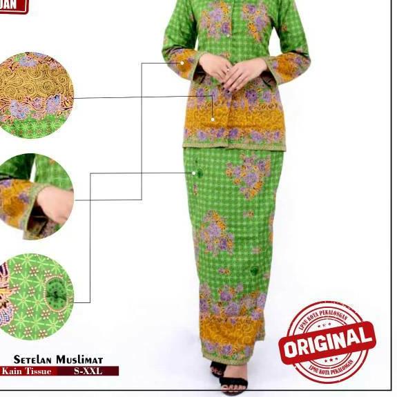 Siap Kirim Baju Seragam Dewasa Batik Muslimat NU Setelan Bawah dan atas Bahan Katun Adem Enak di Pak