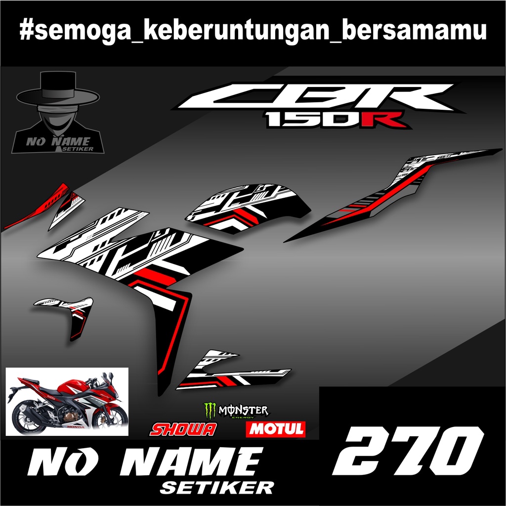 STRIPING VARIASI HONDA CBR 150 (270) FACELIFT - SCF01 SCF BEST SELLER