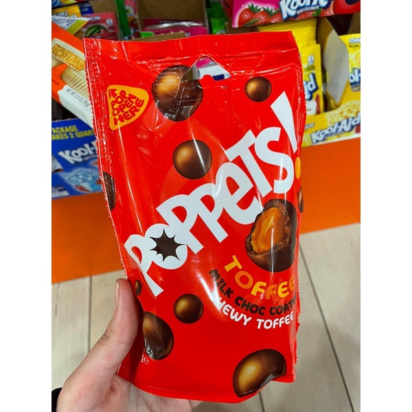 

Paynes Poppets Chewy Toffee Covered In Milk Chocolate