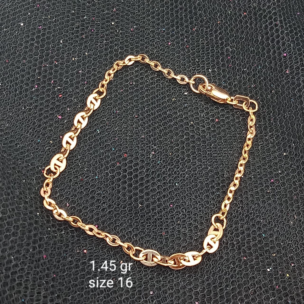 Gelang emas 17K - 1.45 gr kadar 750 - 3828