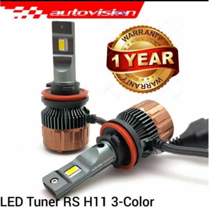 LED Autovision H11 Tuner RS 3 warna 35w Fog lamp Original