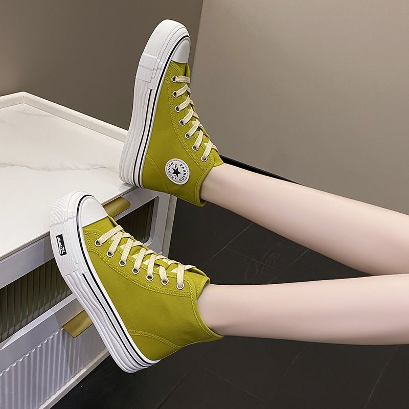 NF2223 - Sepatu Sneaker High Waist Fashion Wanita Import
