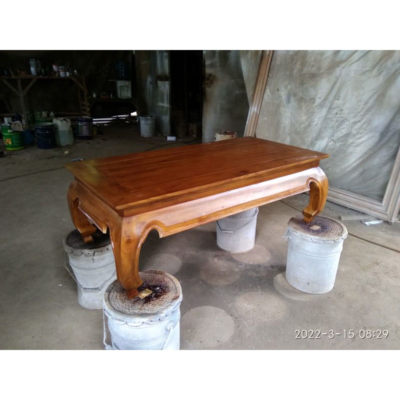 meja ketapang polos 80x150cm.