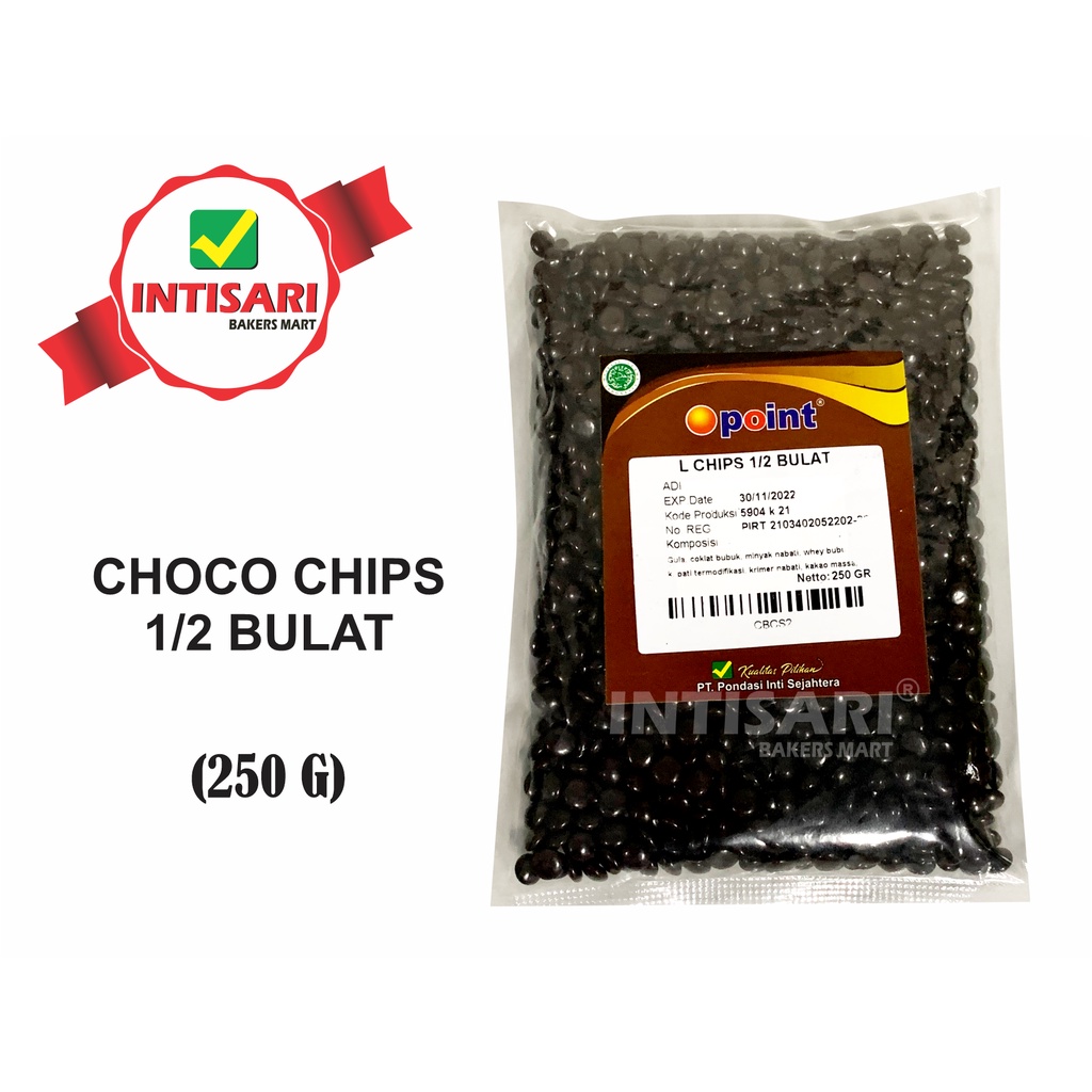 

CHOCO CHIPS 1/2 BULAT 100 G & 250 G