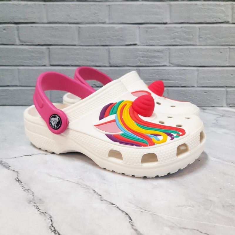 CROCS UNICORN 3D/SENDAL ANAK CROCS/CROCS UNICORN/CROCS ANAK PEREMPUAN