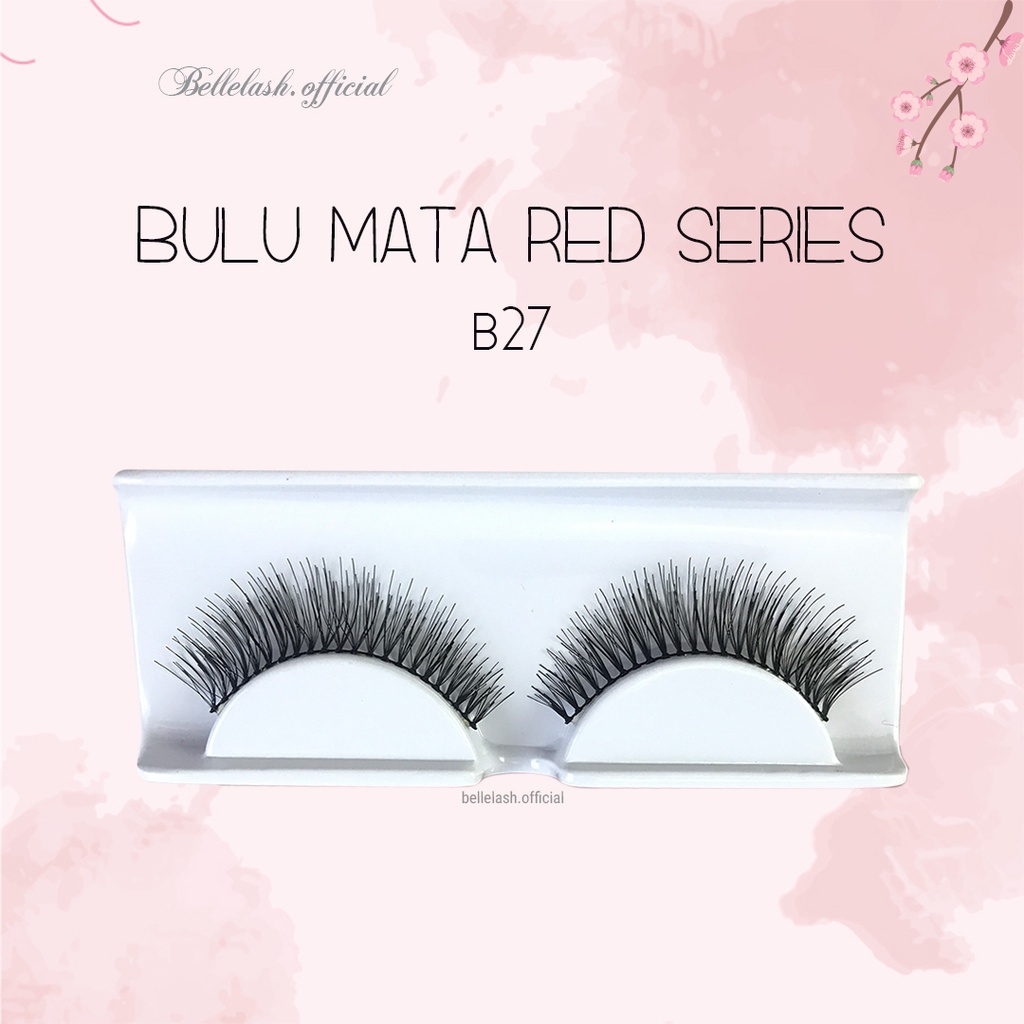 B27 Bulu Mata Palsu Handmade Natural False Eyelash Eye Lashes