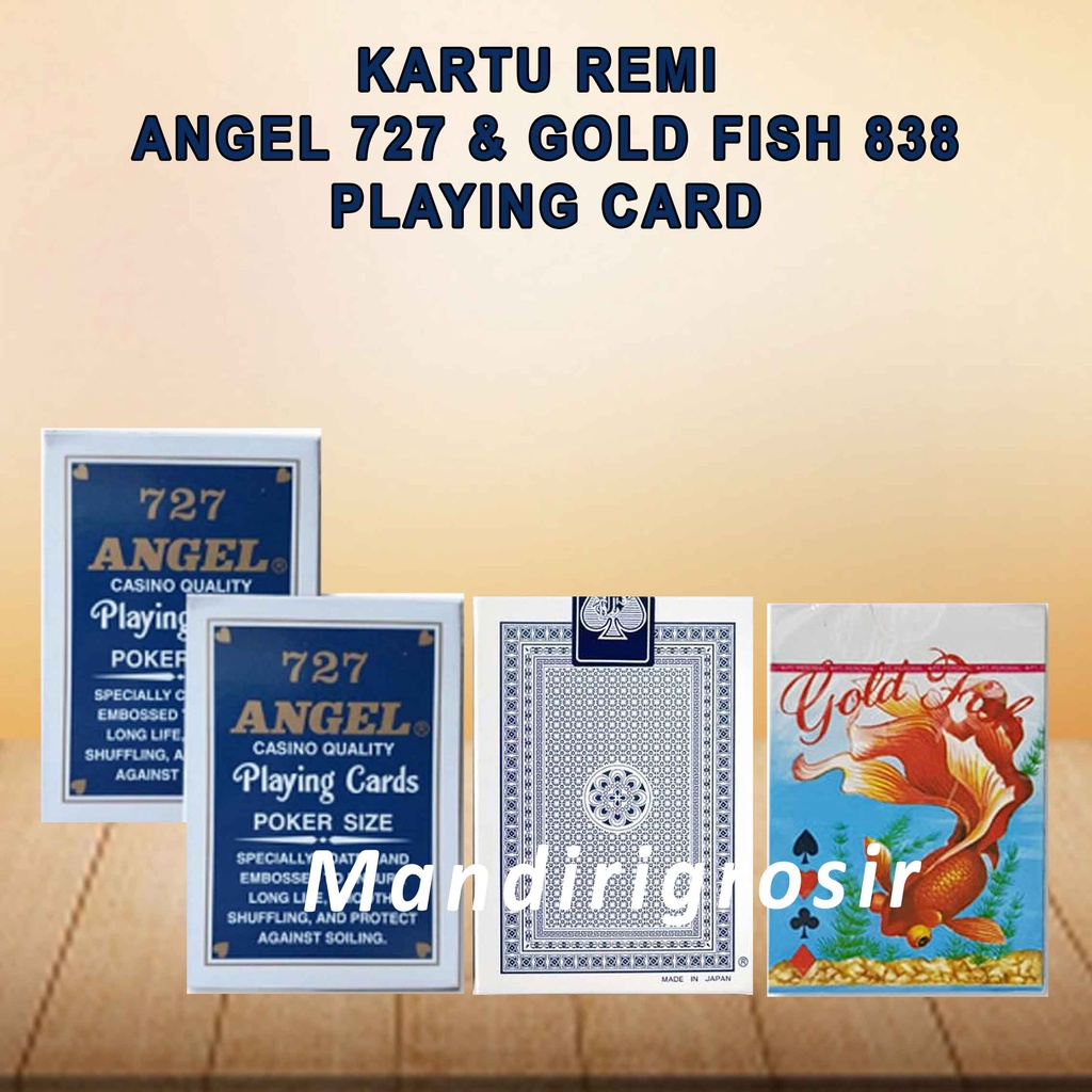 Playing Card GOLD FISH 838 * Kartu Remi * Mainan Kartu Remi * 1 Deck