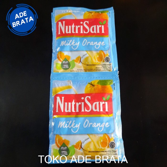 

nutrisari milky orange sachet 10x14gr