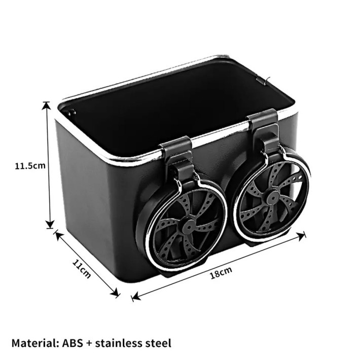 Storage Box Car Inner Water Cup Holder Kotak Penyimpanan Multifungsi Tisu Mobil/Botol Minum