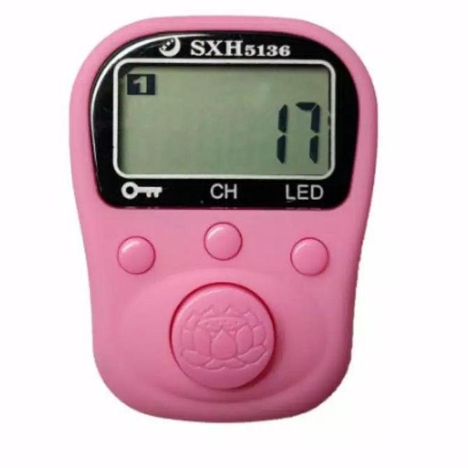 Tasbih Digital Led Rechargeable Tally Counter 5 Channel Stormemey