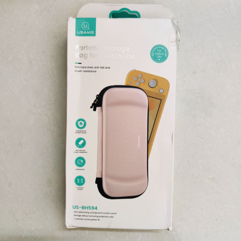 USAMS Pouch Nintendo Switch Lite Portable Storage Carrying Case Dompet Tas Bag