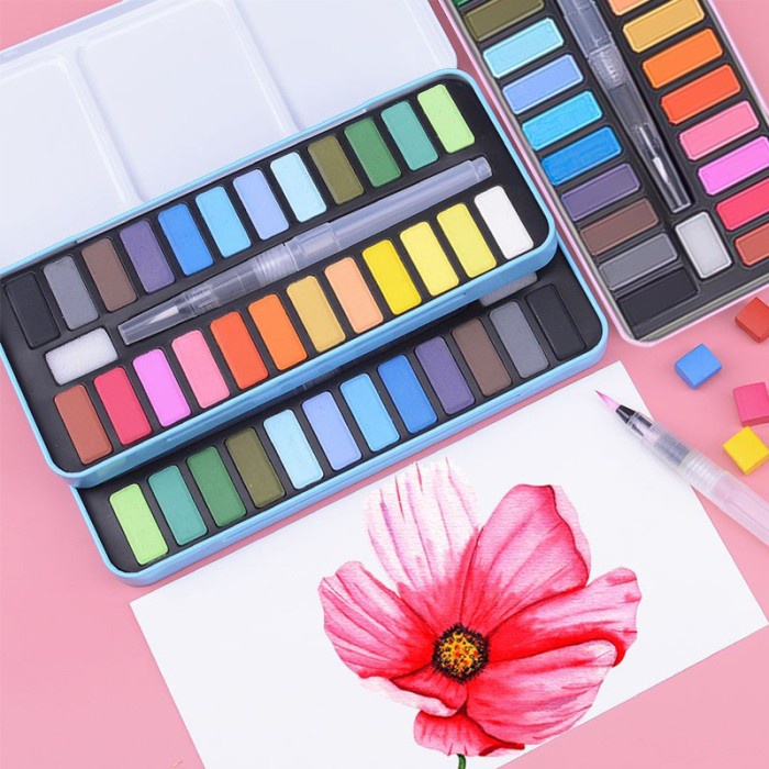 

Sale!!! Olla Cat Air Sponge Lukis 24 Warna Watercolor Set Sale!!!
