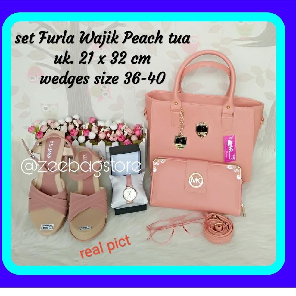 Tas Paket Wanita 5in1 4in1 3in1 2in1  Untuk Kerja Seserahan Pernikahan dan Lamaran Set wajik Wedges 
