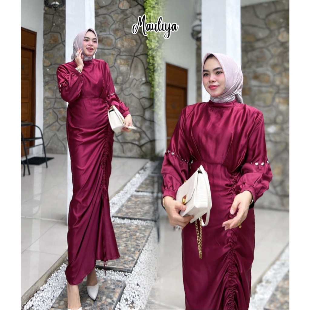 GAMIS KONDANGAN POLOS MAULIYA DRESS KONDANGAN SIMPLE