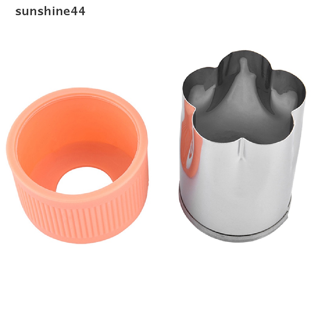 Sunshine 8Pcs / set Cetakan Pemotong Buah / Sayur Portable Bahan Stainless Steel