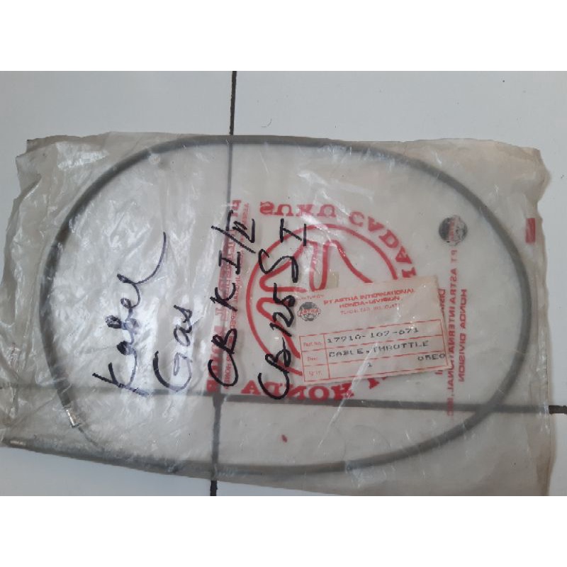 kabel gas dalam abu abu cb100 cb125 s90z s90 benly original kabel gas  cb100 s110 cb125s cb125us ori