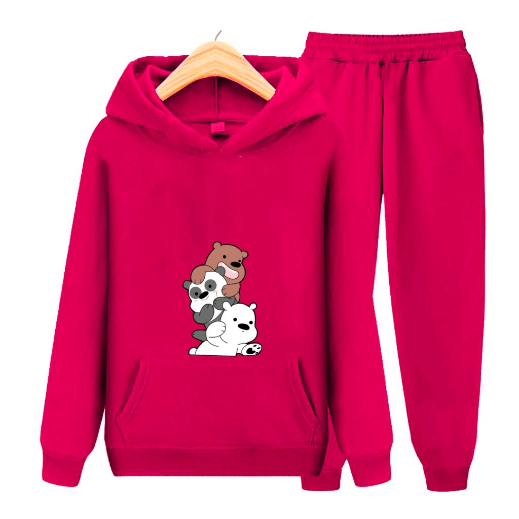 Setelan Anak Bear Panda Sweater Hoodie Size S, M , XL, XXL var.2