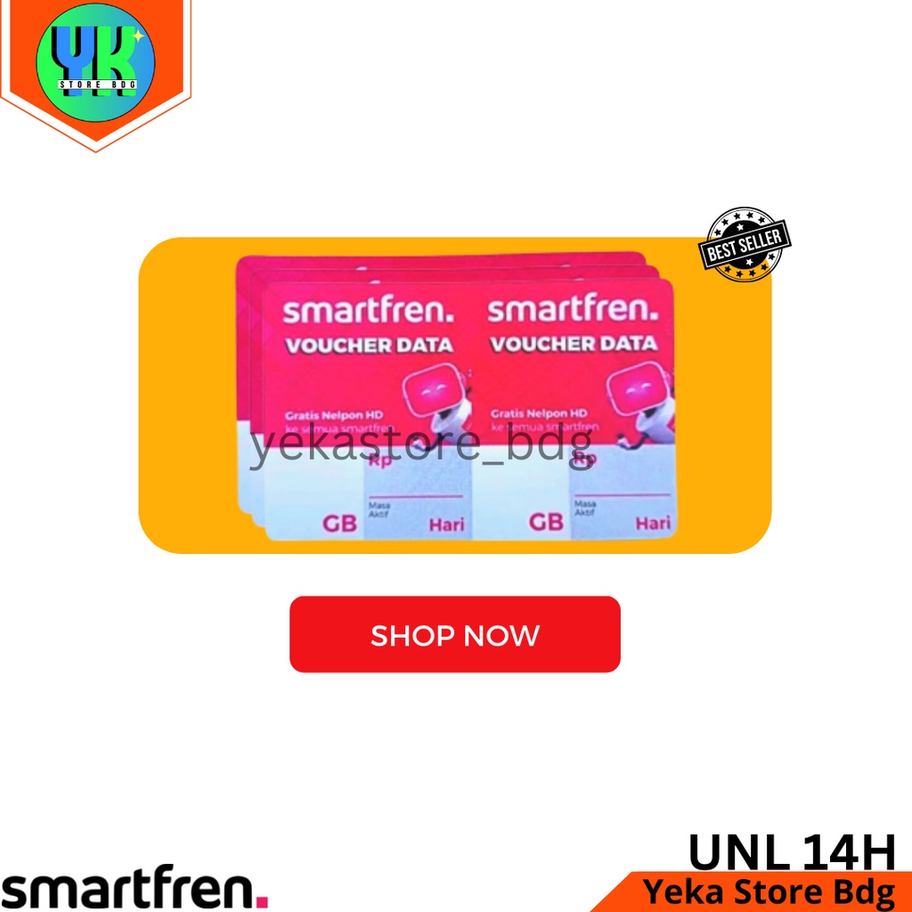 Voucher Kuota Smartfren Unlimited Harian 1GB Masa Aktif 14 Hari Nasional