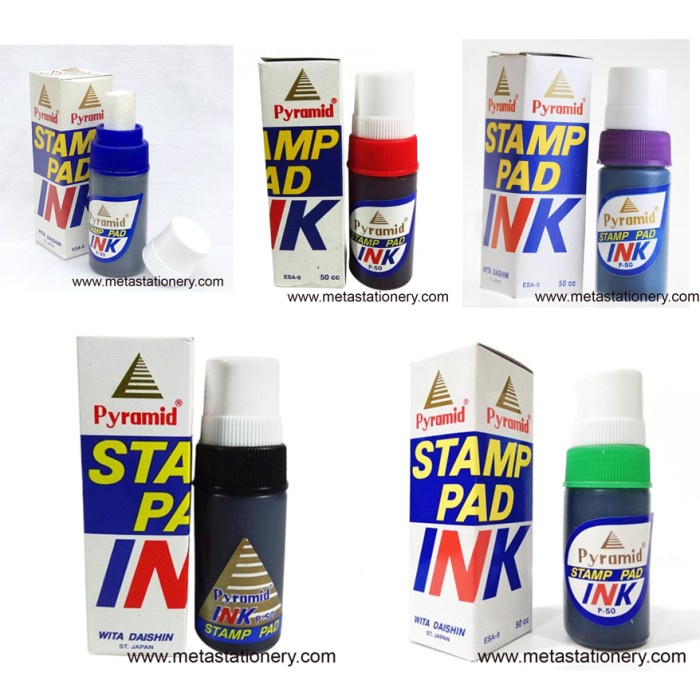 

Hot Sale Tinta Stempel Pyramid Ink / Tinta Stamp Pad Bagus