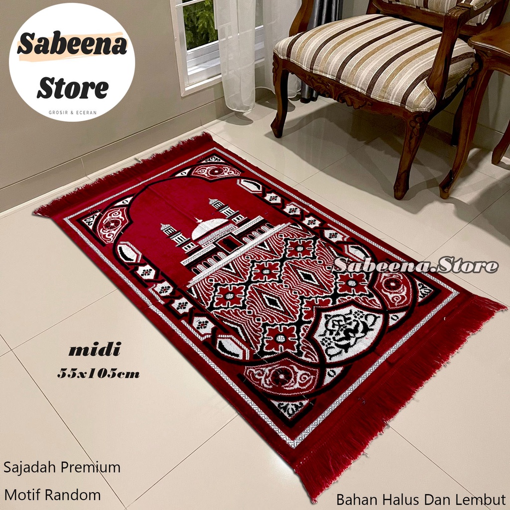 Sajadah Dewasa Tebal Ukuran 55 cm x 110cm Sejadah Solat Dewasa Perlengkapan Shalat Sajadah Turki Sajadah Impor By Sabeena Store