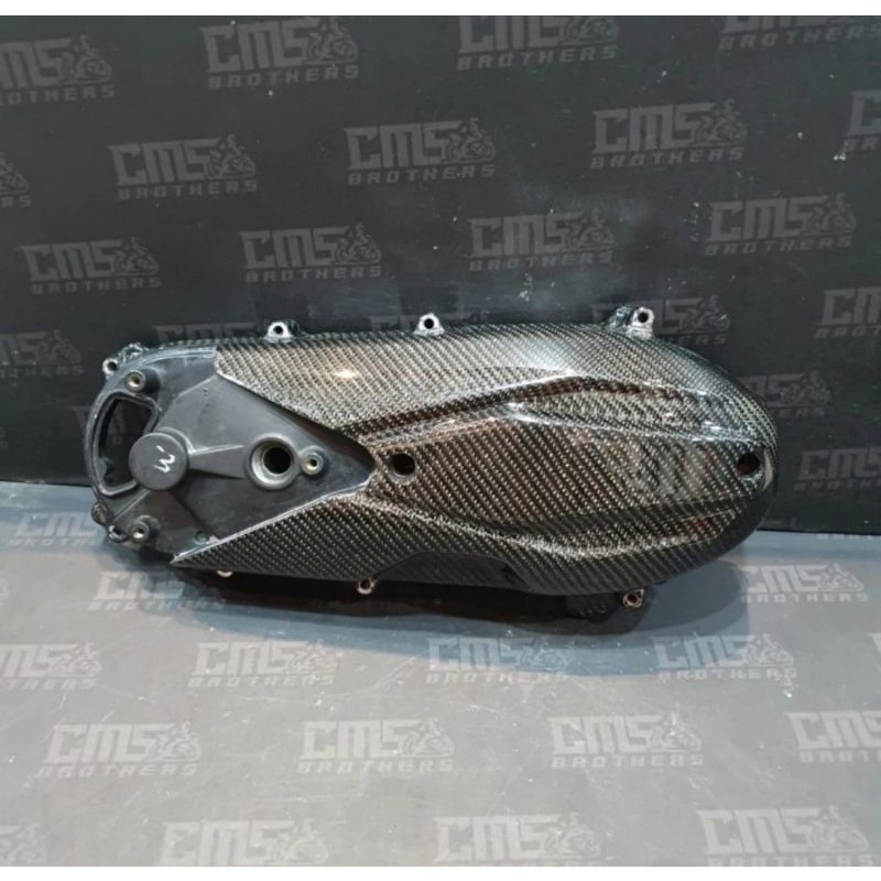 Cover Bak Mesin CVT For Honda Vario 150 New Part Original Carbon Kevlar